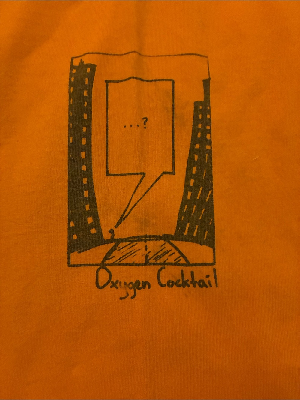 vintage Mad Engine XL Short-Sleeve Tee with Black 'Oxygen Cocktail'